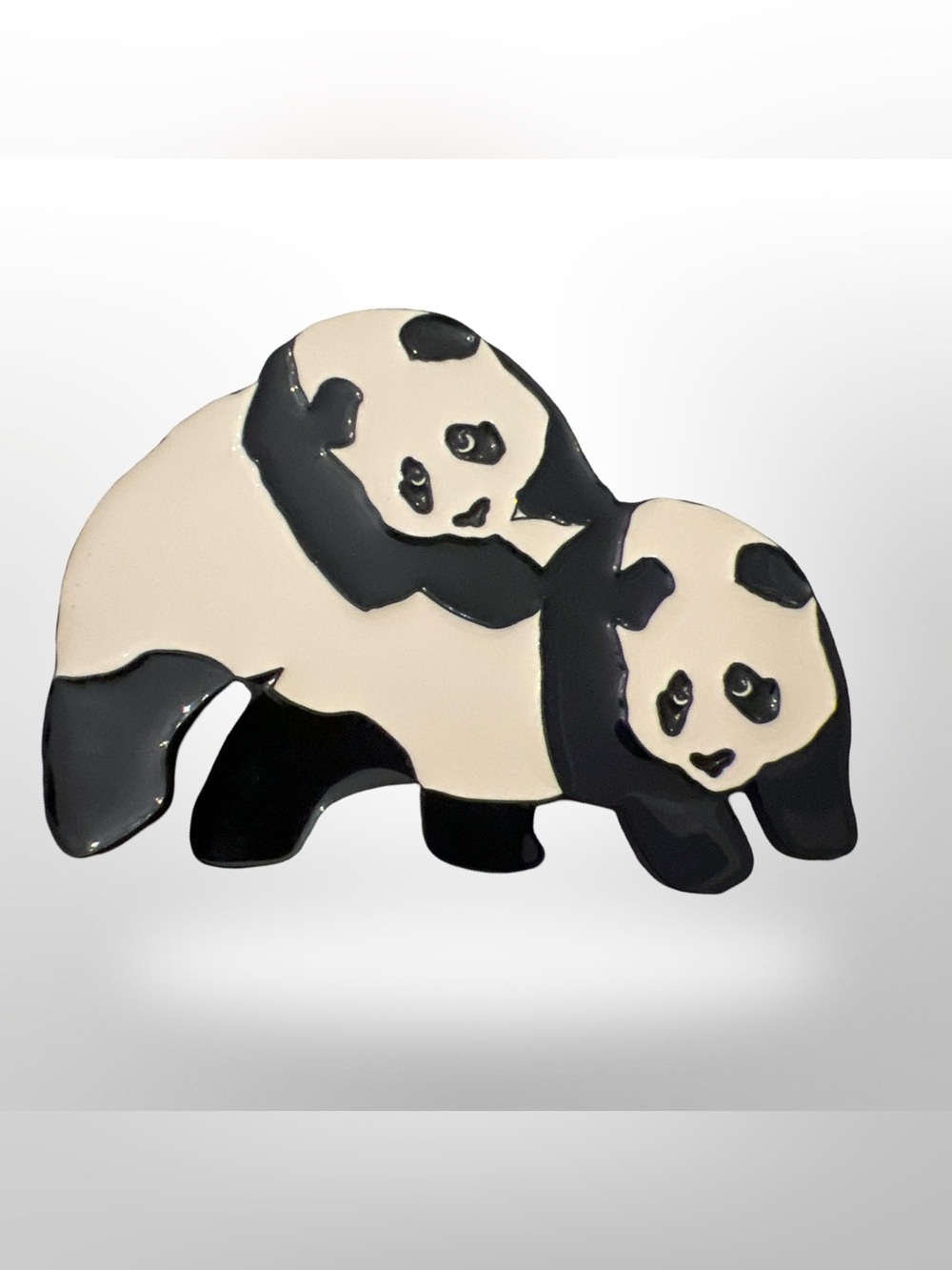 Vintage Enjoi Skateboards Panda Duo Belt Buckle Rare